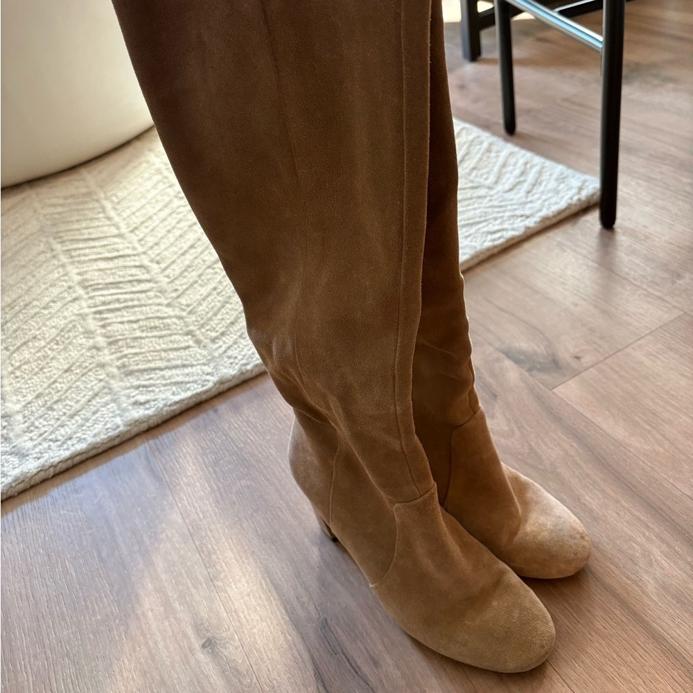 Banana Republic Brown Suede Heeled Boots